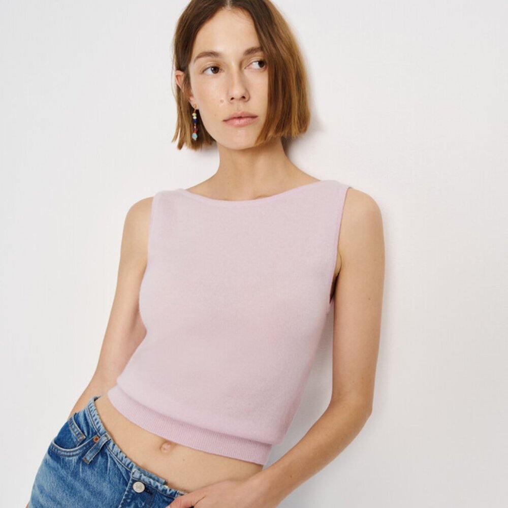 Reformation Pale Pink Sleeveless Tank Top